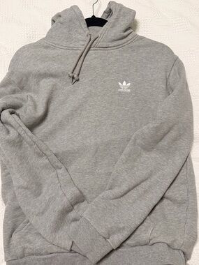 Adidas Gray Hoodie Classic Pullover Size S